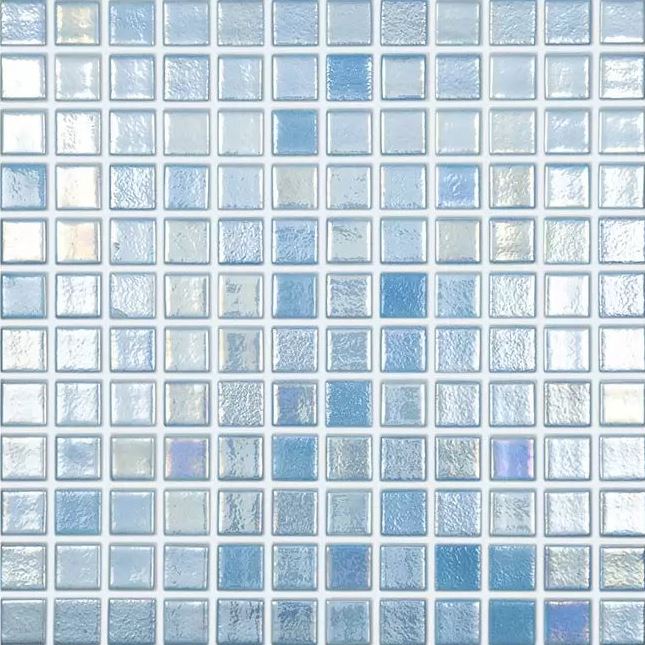 MODERN 1X1 093551MANTID SHELL AIR - 551 ANTISLIP GLASS MOSAIC TILE