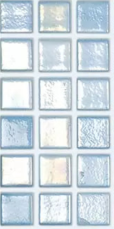 MODERN 1X1 093551M SHELL AIR - 551 GLOSSY GLASS MOSAIC TILE