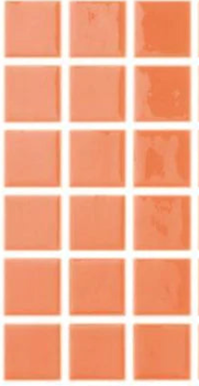 Modern 1X1 093802M Navy Orange Glossy Glass - 802 MOSAIC TILE - B2C TILE OUTLET