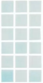 Modern 1X1 Squares 093510MANTID Fog Clear Sky Blue Anti-slip Glass - 510 Mosaic Tile - B2C TILE OUTLET