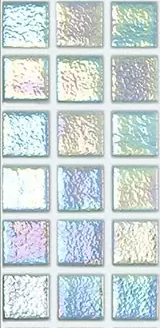 Modern 1X1 093553M Shell Crystal - 553 Glossy Glass Mosaic Tile - B2C TILE OUTLET