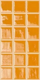 MODERN 1X1 093820M Orange Burst Glossy Glass - 820 MOSAIC TILE - B2C TILE OUTLET