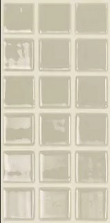 MODERN 1X1 093831M Bone Glossy Glass - 831 MOSAIC TILE - B2C TILE OUTLET