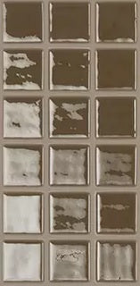 MODERN 1X1 093835M Milk Chocolate Glossy Glass - 835 MOSAIC TILE - B2C TILE OUTLET