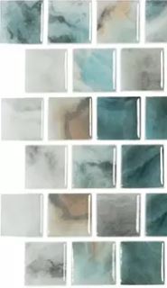 MODERN 1X1 5606 AIRFORCE B GLOSSY GLASS - MOSAIC TILE