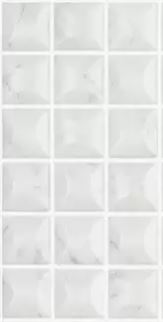 MODERN 1X1 EDNA CARRARA GREY MT MATTE GLASS - MOSAIC TILE