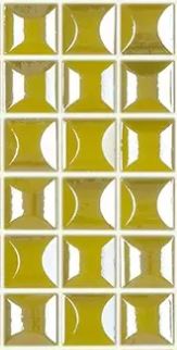 MODERN 1X1 EDNA GREEN GLOSSY GLASS - MOSAIC TILE