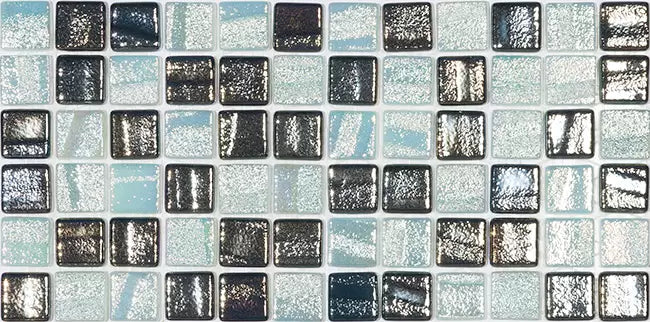 MODERN 1X1 MARCO ISLAND MIX GLOSSY GLASS - MOSAIC TILE