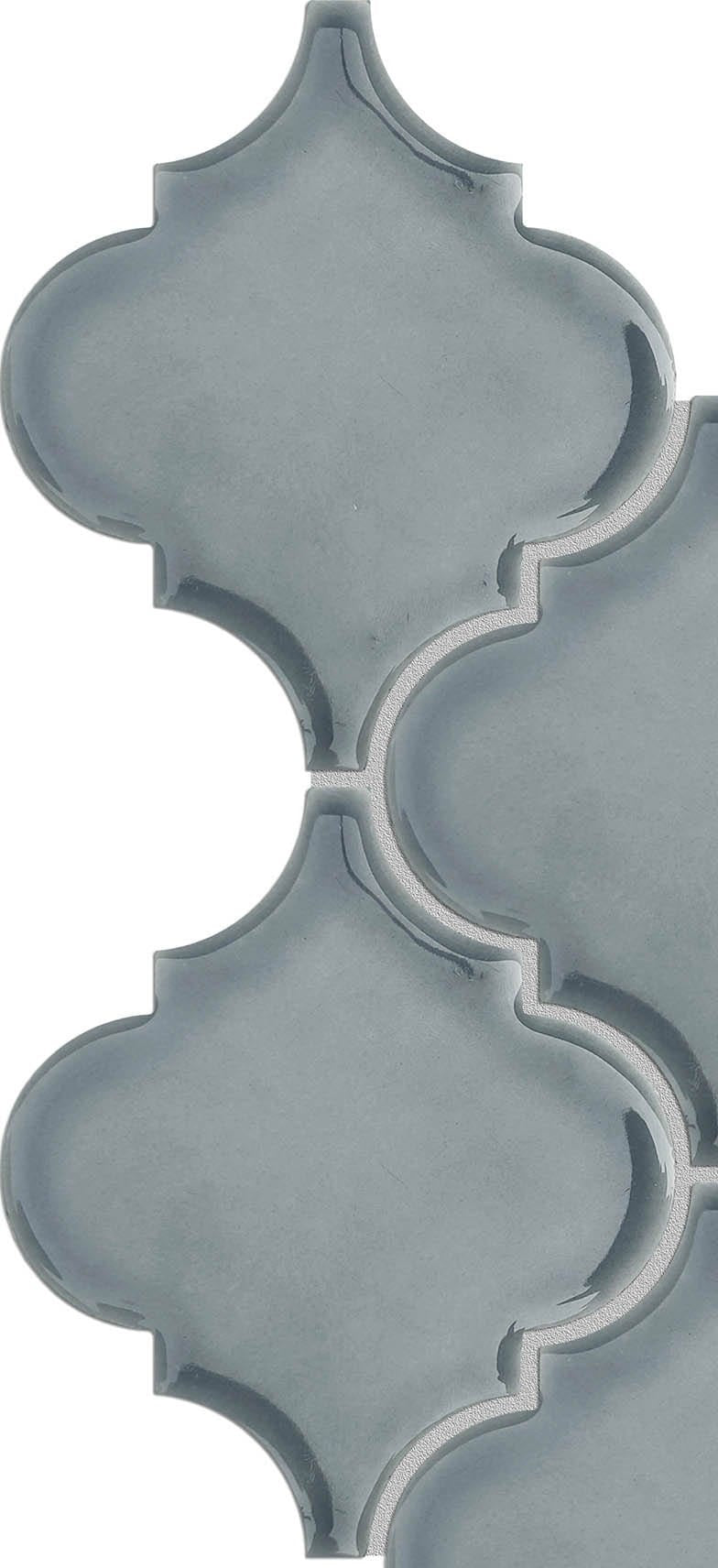 Modern Green Arabesque Ceramic Mosaic Tile B2C-MOROARDO1011MO - B2C TILE OUTLET