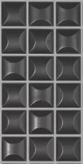 MODERN 1X1 EDNA RAVEN GLOSSY GLASS - MOSAIC TILE