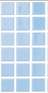 Modern 1X1 Squares 093107M Celestial Light Blue Glossy - 107 Mosaic Tile - B2C TILE OUTLET