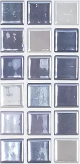 MODERN 1X1 093405M LUX NORTHEN LIGHTS GLOSSY GLASS- 405 MOSAIC TILE