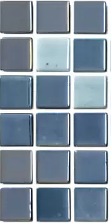 MODERN 1X1 0936004M LUX DARK OCEAN BLUE GLOSSY GLASS- 6004 MOSAIC TILE
