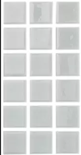 Modern 1X1 Squares 093109M Clear Gray Glossy Glass - 109 Mosaic Tile - B2C TILE OUTLET