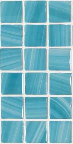 MODERN 1.5 X 1.5 5609 ZEN BL GLOSSY GLASS - MOSAIC TILE