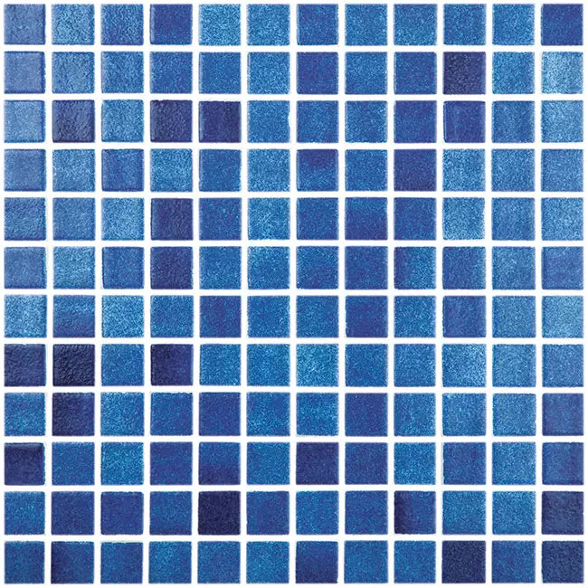 Modern 1X1 093508M Fog Navy Blue Glossy Glass - 508 Mosaic Tile - B2C TILE OUTLET