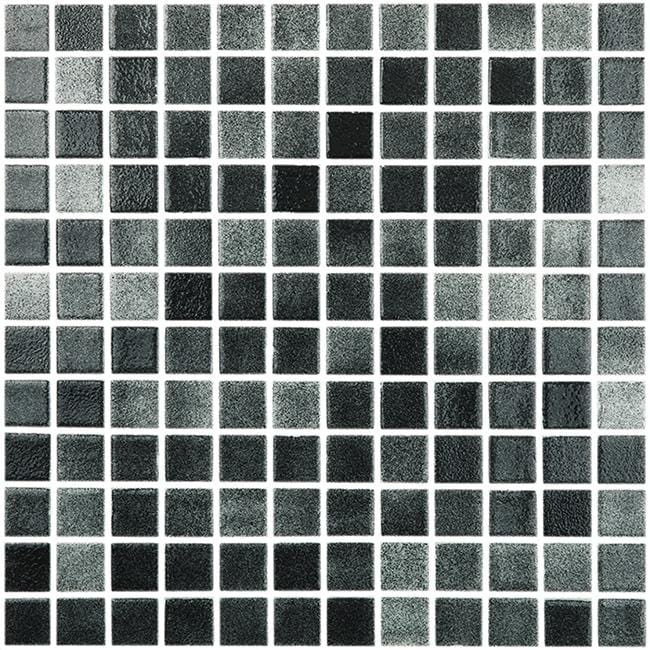 Modern 1X1 Squares 093509M Black Cloud Glossy Glass - 509 Mosaic Tile - B2C TILE OUTLET