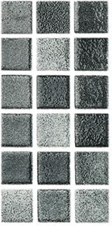 Modern 1X1 Squares 093509MANTID Black Cloud Anti-slip Glass - 509 Mosaic Tile - B2C TILE OUTLET