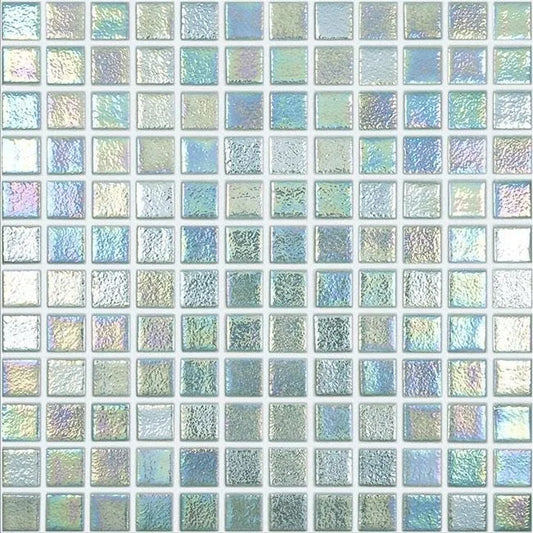 Modern 1X1 093553M Shell Crystal - 553 Glossy Glass Mosaic Tile - B2C TILE OUTLET