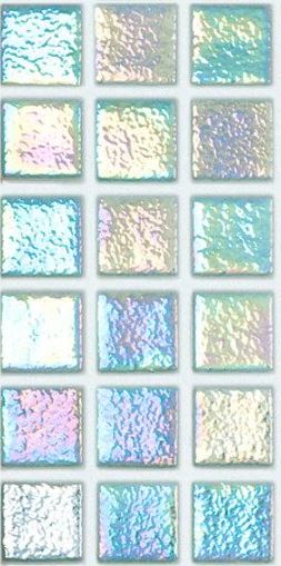 MODERN 1X1 093553MANTID SHELL CRYSTAL - 553 ANTISLIP GLASS MOSAIC TILE