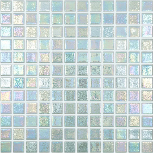 MODERN 1X1 093554MANTID SHELL MYSTIC - 554 ANTISLIP GLASS MOSAIC TILE