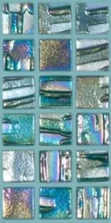 MODERN 1X1 093661M GREEN AQUAMARINE GLOSSY GLASS - 661 MOSAIC TILE