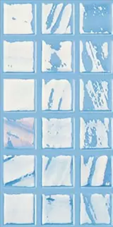 Modern 1X1 093733M BRUSHED BLUE IRIDESCENT - 733 MOSAIC TILE - B2C TILE OUTLET