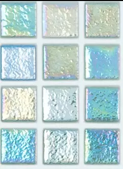 Modern 1.5x1.5 098551M Shell Air - 551 Glossy Glass Mosaic Tile - B2C TILE OUTLET