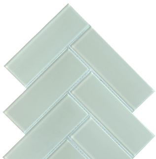 Modern 2X4 Light Gray Herringbone Iridescent Glass Mosaic Tile B2C-IRISCO1011MO - B2C TILE OUTLET