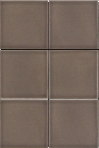 Modern 4X4 Gray Brown Square Glossy Ceramic Mosaic Tile B2C-KAZETA1216MO4P - B2C TILE OUTLET