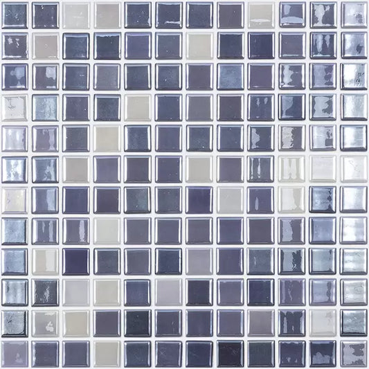 MODERN 1X1 093405M LUX NORTHEN LIGHTS GLOSSY GLASS- 405 MOSAIC TILE