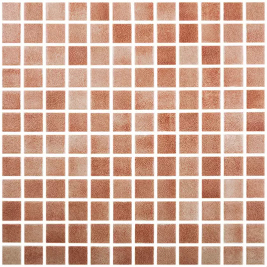 Modern 1X1 Squares 093506M Fog Brown Glossy Glass - 506 Mosaic Tile - B2C TILE OUTLET