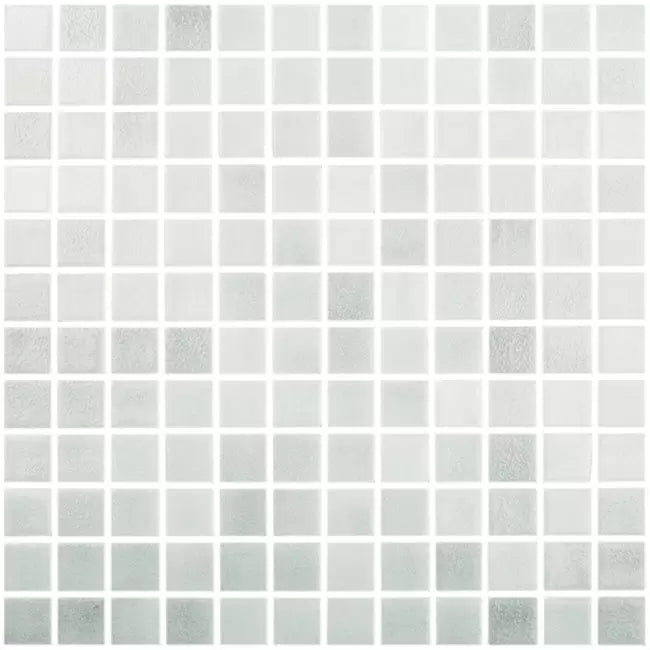 Modern 1X1 093514M Fog Gray Glossy Glass - 514 Mosaic Tile - B2C TILE OUTLET