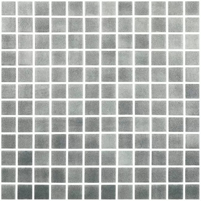 Modern 1X1 Squares 093515M Fog Dark Gray Glossy Glass - 515 Mosaic Tile - B2C TILE OUTLET