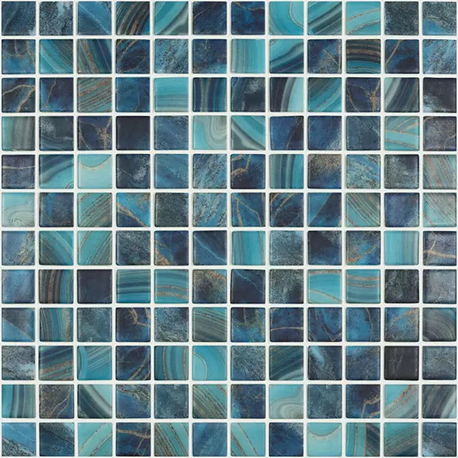 MODERN 1X1 5704 ROYAL MT MATTE GLASS - MOSAIC TILE – Mosaic Tile Gallery