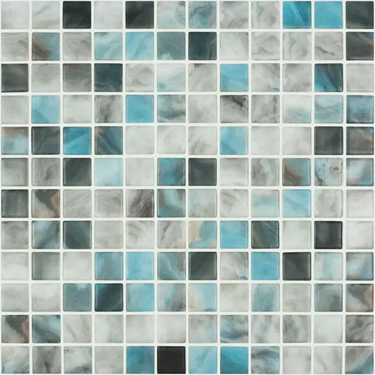 MODERN 1X1 5706 AIR FORCE MATTE GLASS - MOSAIC TILE