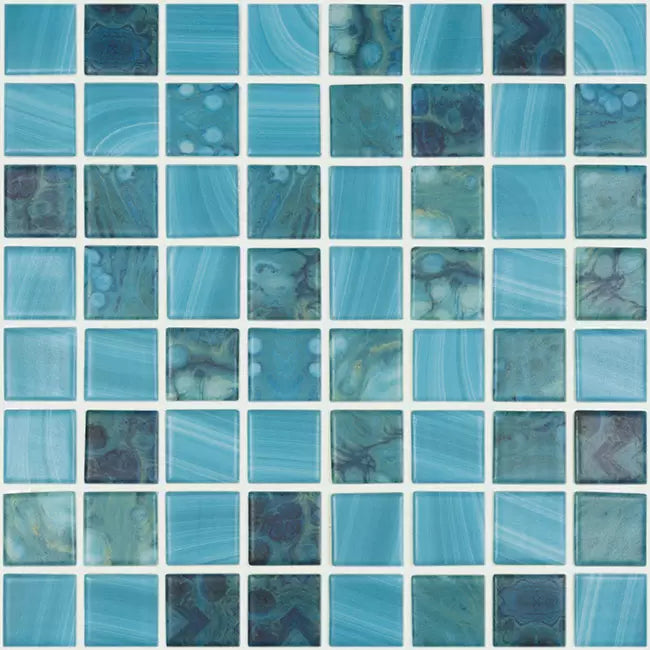 MODERN 1.5X1.5 5707 SKY MT MATTE GLASS - MOSAIC TILE