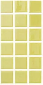 MODERN 1X1 093601M Pistachio Glossy Glass - 601 MOSAIC TILE - B2C TILE OUTLET