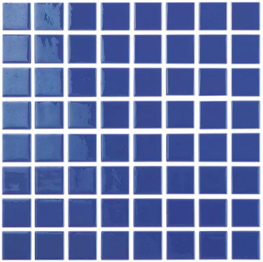 Modern 2X2 Squares 096803MANTID Navy Blue Anti-slip Glass - 803 Mosaic Tile - B2C TILE OUTLET