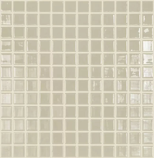 MODERN 1X1 093831M Bone Glossy Glass - 831 MOSAIC TILE - B2C TILE OUTLET