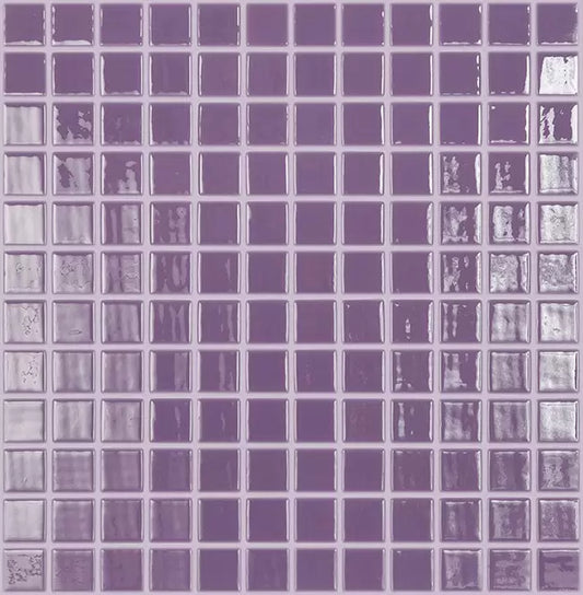 MODERN 1X1 093833M Purple Lila Glossy Glass - 833 MOSAIC TILE - B2C TILE OUTLET