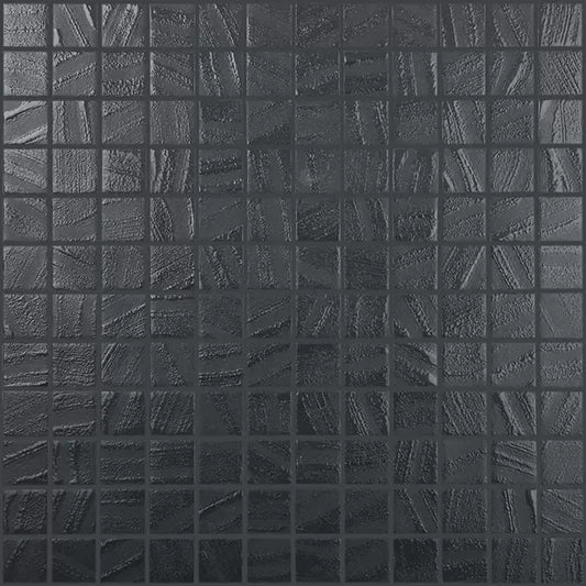 MODERN 1X1 093951M BLACK WATER GLOSSY GLASS - 951 MOSAIC TILE