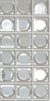 MODERN 1X1 AURA WHITE GLOSSY GLASS - MOSAIC TILE