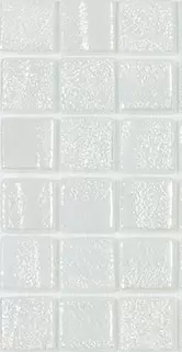 Modern 1X1 Squares Aqua White Glass Glossy Mosaic Tile - B2C TILE OUTLET