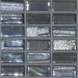 MODERN 1/2X1 BIJOU BLACK GLOSSY GLASS - MOSAIC TILE