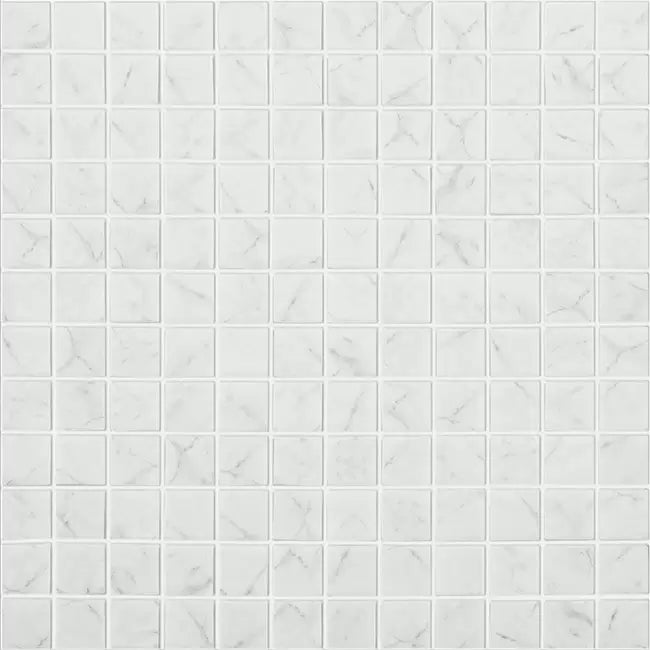 MODERN 1X1  CARRARA GREY MT MATTE GLASS - MOSAIC TILE