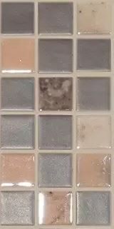 MODERN 1X1 COCOA MIX GLOSSY GLASS - MOSAIC TILE