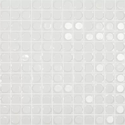 MODERN 1X1 AURA COTTON GLOSSY GLASS - MOSAIC TILE