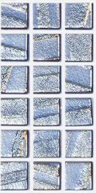 Modern 1X1 Squares Aqua Dark Blue Glass Glossy Mosaic Tile - B2C TILE OUTLET