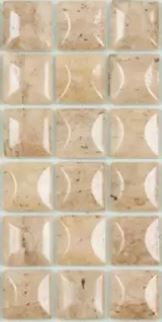 MODERN 1X1 EDNA TRAVERTINO BEIGE MT MATTE GLASS - MOSAIC TILE